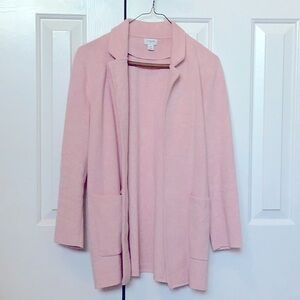 Cute pink sweater blazer from J Crew Factory